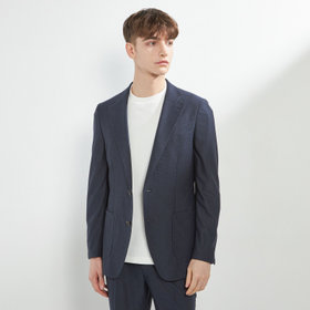 【CLASSICO TAPERED】【春夏】2釦シングルジャケット/ネイビー/パッチポケット/4S SUSTAINABILITY&ECOLOGY FABRIC