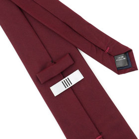 SL】シルクブレンドソリッドネクタイ 8.0cm幅/ワイン（S24A-TMU