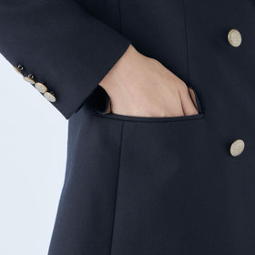 SL】【秋冬】ウール6釦2掛けダブルジャケット/ネイビー/シャンパン