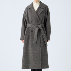 未使用級　スポーツマックス　チェスターコート　ベルテッドコート　ツイード　ウール 未使用級 スポーツマックス チェスターコート ベルテッドコート