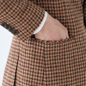 CLASSICO TAPERED】【秋冬】ウール2釦ジャケット/ブラウン