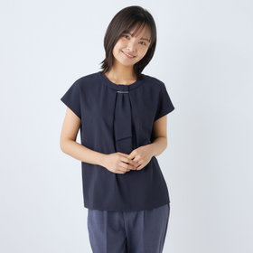 BEO32 ヴァレンティノ スパンコール装飾 ハイネックニット グレー sparkle stitching v neck sweater / スパンコールステッチV