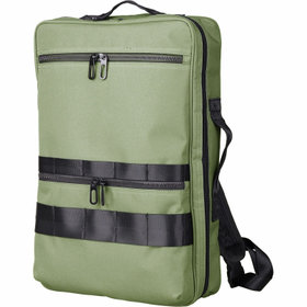 発送在庫あり】【WEB限定/OUTLET】スケエア型3WAYバッグパック/カーキ