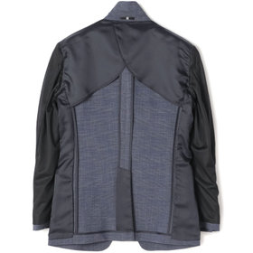 SLIM TAPERED_2】【春夏】2釦シングルスーツ 0タック/ブルー×グレン