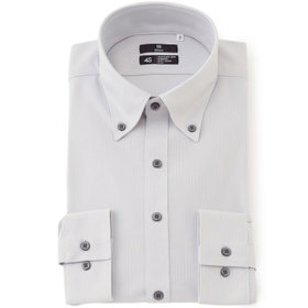 発送在庫あり】【BLACK LINE】ボタンダウンカラーワイシャツ/サックス