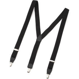 Y型サスペンダー クリップ式 3.0cm幅/ブラック