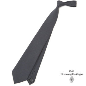 SL】ウールシャドーストライプネクタイ 8.5cm幅/グレー