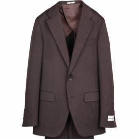 ヒルトン　テーパードパンツスーツ上下　極美品　ブラウン SL】テーパードパンツ/ブラウン/ウエストムーブメント