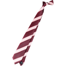 BL】シルクチェックネクタイ 7.5cm幅/ワイン×ピンク×ホワイト