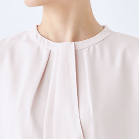 発送在庫あり】【SILVER LINE/7分袖】2WAYタイ付きハイネックプル