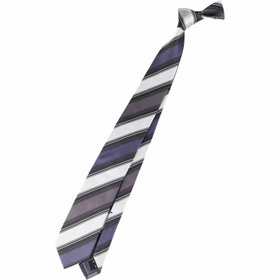 WEB限定/OUTLET】【BL】シルクストライプネクタイ 7.0cm幅/ネイビー