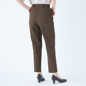 SL】【年間】センタープレスパンツ/ブラウン/ウォッシャブル/※裾上げ済