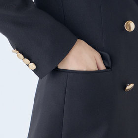 SL】【秋冬】6釦2掛けダブルジャケット/ネイビー/ゴールド釦