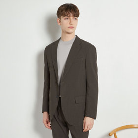 【発送在庫あり】【BLACK LINE】【春夏】2釦シングルジャケット/カーキ