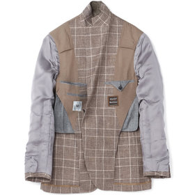 【Archive】最高級リネンウール ジャケット CLASSICO TAPERED】【春夏】リネンウールワイドラペル3釦段返り