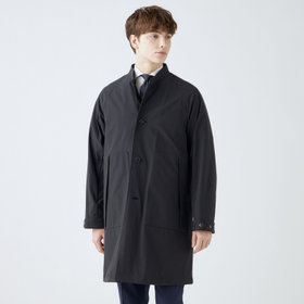 【WEB限定/OUTLET/汚れ・キズ等有】【SL】3WAY スタンドカラーコート/ブラック/WATERPROOF