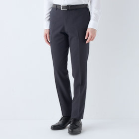 SLIM TAPERED】【春夏】0タックテーパードパンツ/ネイビー SLIM TAPERED】【春夏】0タックテーパードパンツ/ネイビー