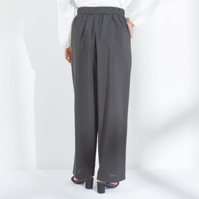 SL】【年間】ワイドパンツ/ダークグレー/ウォッシャブル/4S/裾上げ済