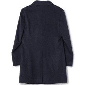 BL】ウールチェスターコート/ネイビー/NEW ZEALAND WOOL LIMITED