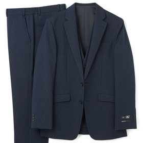 CLASSICO TAPERED】【秋冬】ピークドラペル2釦スーツ 2タック/ブラック