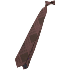 SL】シルクソリッドネクタイ 8.5cm幅/ブラウン/JAPAN MADE