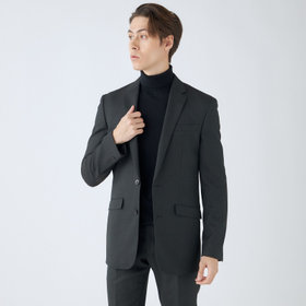 SLIM TAPERED_2】【春夏】2釦シングルスーツ 0タック/ブラウン