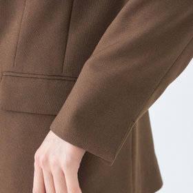 SL】【秋冬】4釦1掛けダブルジャケット/ブラウン/2WAYストレッチ