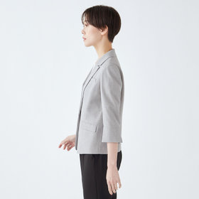 WEB限定/OUTLET】【SL】【春夏】1釦シングル七分袖ジャケット