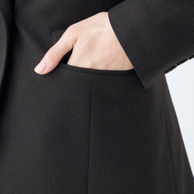 RELAX TAPERED】【秋冬】1釦シングルテーパードパンツスーツ/ブラック