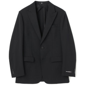 【BLACK LINE】【春夏】2釦シングルジャケット/ブラック×シアサッカー/NEW ZEALAND WOOL MIX Super100’s