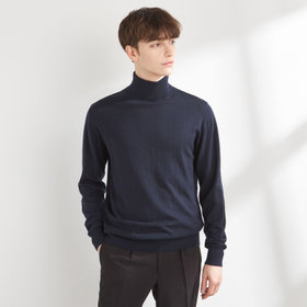 RBC】【秋冬】ウールタートルネックニットセーター/パープル/ZEGNA