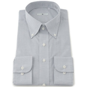 新品［スーツセレクト] シャツ【SILVER LINE】 M(39-80)3枚 SILVER LINE】【形態安定】ボタンダウンドレスワイシャツ/ブルー