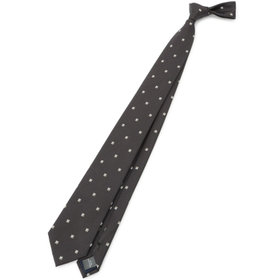 SL】シルクブレンド小紋ネクタイ 8.0cm幅/ワイン（S25A-JKS