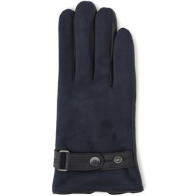 グローブ/ブラウン×ニット＆ブラック×レザー/size:24cm（24AH-GL-NT