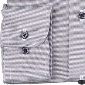 ‪(笑) BL】ホリゾンタルワイドワイシャツ/グレー×ドビー/「4S