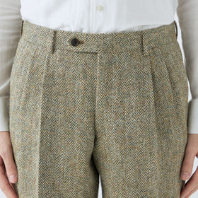 CLASSICO TAPERED】【秋冬】ウールテーパードパンツ 2タック/ベージュ