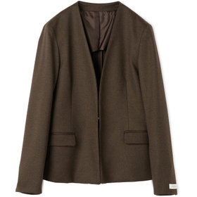 発送在庫あり】【SL】【秋冬】ホック留めノーカラージャケット