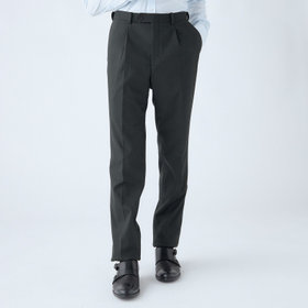 【RBC】【秋冬】1タックテーパードパンツ/ダークグリーン/ウエストムーブ/4S SUSTAINABLE/※裾上げ必要