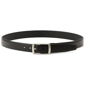 ベルトバックル ピンバックルベルト 3.0幅/ブラック(ウエスト91cmまで対応)（BK