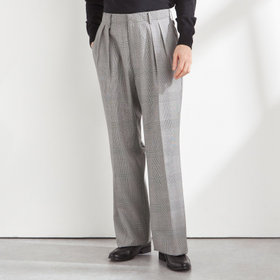 CLASSICO TAPERED】【秋冬】ウールテーパードパンツ 2タック/ブラウン