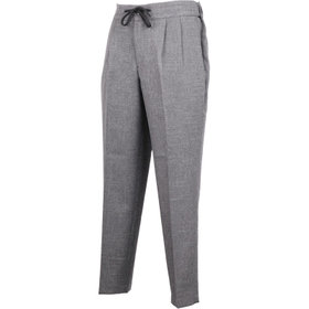 SL】【春夏】ワイドパンツ/オリーブグリーン+シアサッカー/裾上げ済