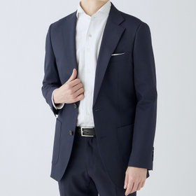 4S CROSS】【年間】セットアップジャケット/ネイビー×カルゼ/パッチ