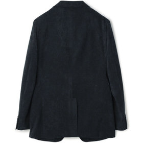 極美品 希少 日本製 THISTLE シルク コーデュロイ ジャケット 黒 発送在庫あり】【CLASSICO TAPERED】【秋冬】2釦ジャケット