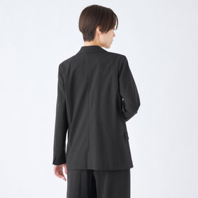 SL】【年間】4釦1掛けダブルジャケット/ブラック/ウォッシャブル