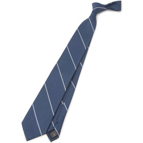 SILVER LINE】シルクストライプネクタイ 8.5cm幅/ネイビー×ブラウン