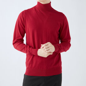 RBC】【秋冬】ウールタートルネックニットセーター/レッド/ZEGNA