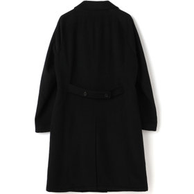SL】ウールブレンド ラグランダブルチェスターコート/ブラック