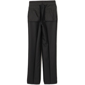 新品、ブラックアンドホワイトダークグレー パンツ 定価19950新品タグ付き BLACK LINE】1タックワイドシルエットパンツ/ダークグレー/NEW