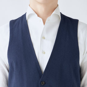 WEB限定/OUTLET】【TRAVEL】【春夏】ジレ(ベスト)/ネイビー（VTMD2050