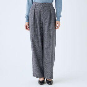 RELAX TAPERED_2】【秋冬】1タックワイドストレートパンツ/ネイビー